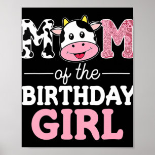 Mam van de Koe van het Birthday Girl Boerderij Poster