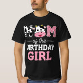 Mam van de Koe van het Birthday Girl Boerderij T-shirt (Voorkant)