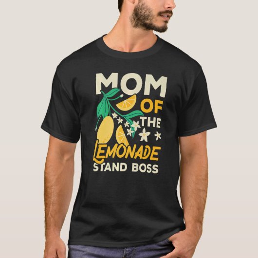 Mam van de limonade stand Boss Lemon Fruit Bevera T-shirt (Voorkant)