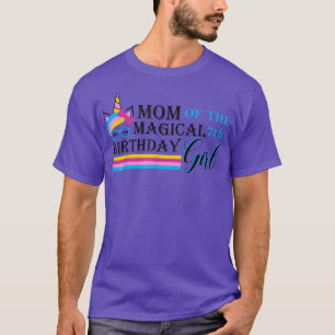 Mam van de Magische 7e verjaardag van het Girl uni T-shirt