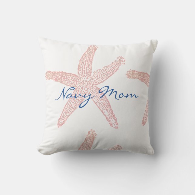 Mam van de marine Gifts Starfish Nautical Beach Co Buitenkussen (Voorkant)