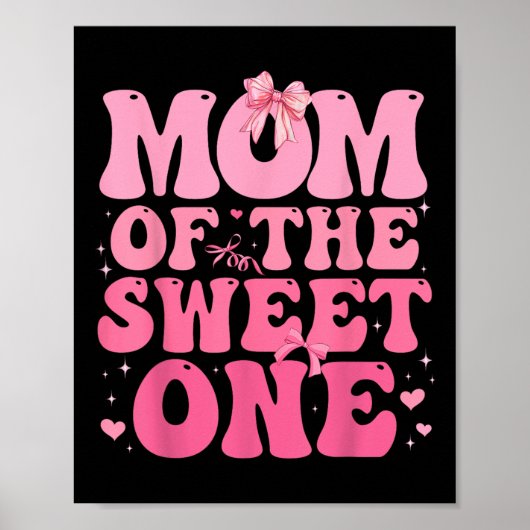Mam van de Sweet One Coquette Bow 1e verjaardag Gi Poster (Voorkant)