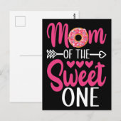 Mam van de Sweet One Sprinkst Donut Briefkaart (Voorkant / Achterkant)