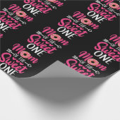 Mam van de Sweet One Sprinkst Donut Cadeaupapier (Hoek)