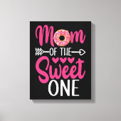 Mam van de Sweet One Sprinkst Donut Canvas Afdruk (Voorkant)