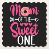 Mam van de Sweet One Sprinkst Donut Kartonnen Onderzetters (Voorkant)