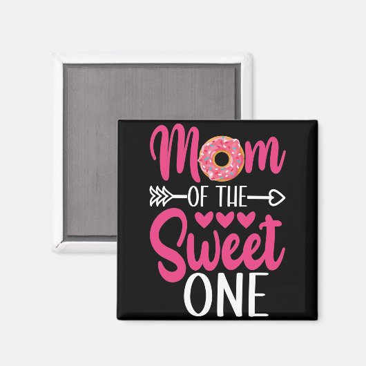 Mam van de Sweet One Sprinkst Donut Magneet (Voorkant / Achterkant)