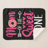 Mam van de Sweet One Sprinkst Donut Sherpa Deken (Voorkant (horizontaal))
