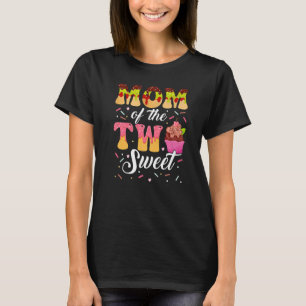 Mam van de twee zoete ijsjes van de tweede verjaar t-shirt