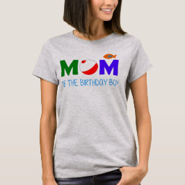 Mam van de verjaardagsjongen t-shirt