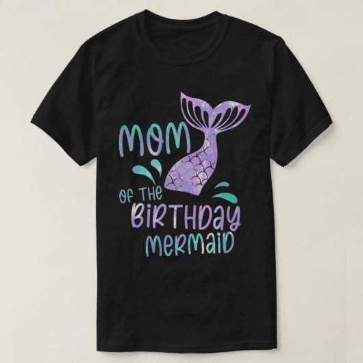 Mam van de zeemeermin 3 t-shirt (Design voorkant)