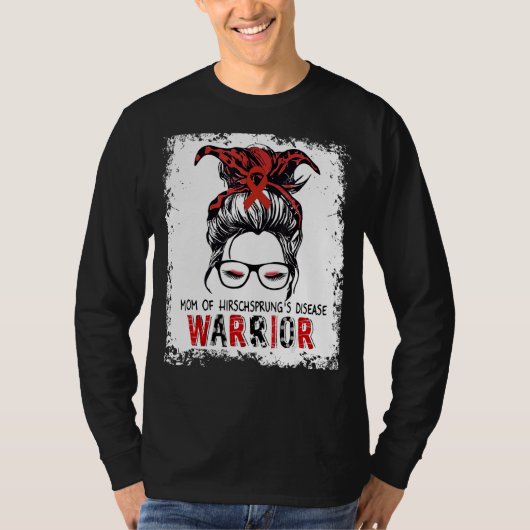 Mam van de ziekte van Hirschsprung Bun Ribbon T-shirt (Voorkant)