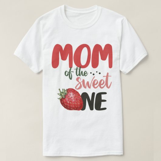 Mam van de zoete aardbeiendag t-shirt (Design voorkant)