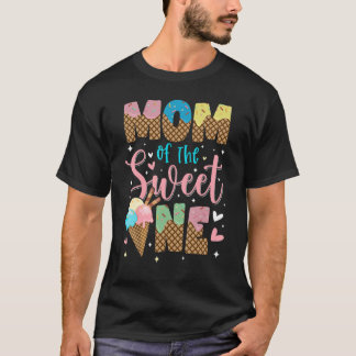 Mam van de zoete 'één dag' Ice Cream Outfit Fam T-shirt
