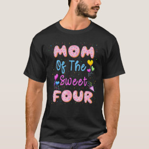 Mam van de zoete vierde Donut Birthday party T-shirt