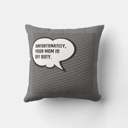 MAM VAN DIENST Sierkussen. Stripversie Kussen (Achterkant)