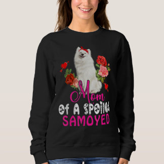 Mam van een bedrukt, met Samoyed Dog Bow Stropdas Trui