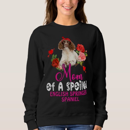 Mam van een beukte Engelse Springer Spaniel Cute D Trui (Voorkant)