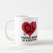 Mam van een Doctor Heart Gift Koffiemok (Links)