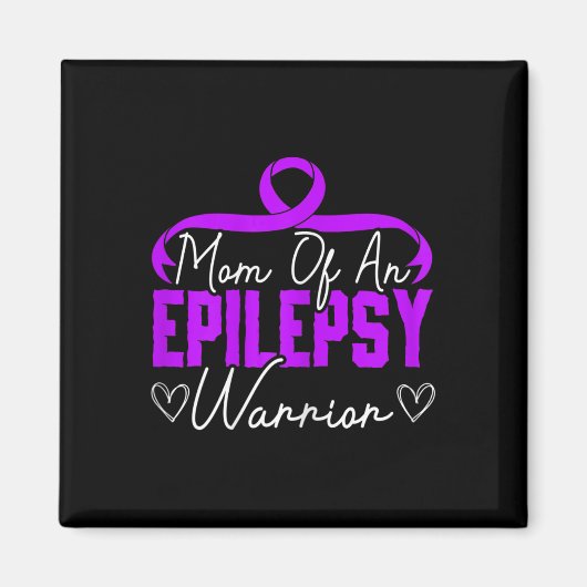Mam van een Epilepsy Warrior Epilepsy Support Disa Magneet (Voorkant)