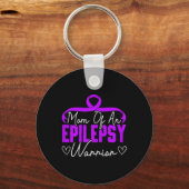 Mam van een Epilepsy Warrior Epilepsy Support Disa Sleutelhanger (Voorkant)