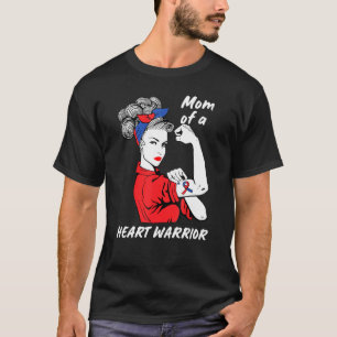 Mam van een hartenwarrior CHD Awareness Congenital T-shirt