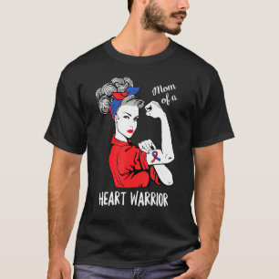 Mam van een hartenwarrior CHD Awareness Congenital T-shirt