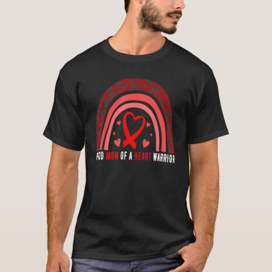 Mam van een hartwarrior-CHD-bewustzijn T-shirt (Voorkant)