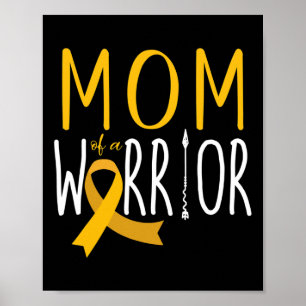 Mam van een kind met een kinderkanker die zich bew poster