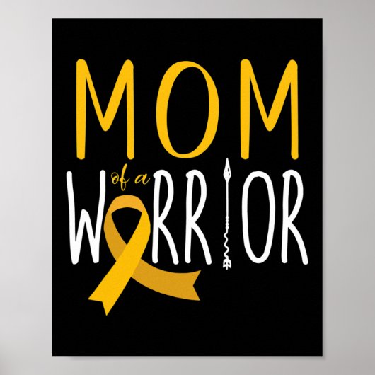 Mam van een kind met een kinderkanker die zich bew poster (Voorkant)
