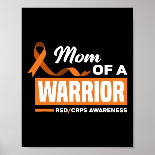 Mam van een krijger RSD CRPS Awareness Poster (Voorkant)