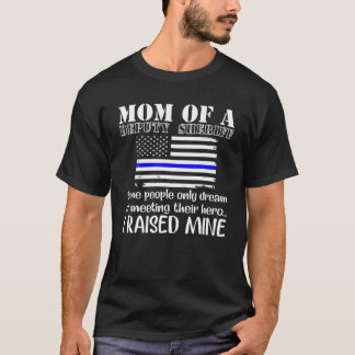 Mam van een plaatsvervangend Sheriff Moeder Thin B T-shirt