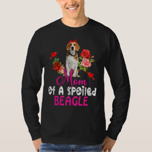 Mam van een staartbeagle staart Stropdas Fl. T-shirt
