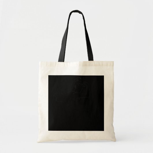 Mam van een superheld braille mama visueel tote bag (Voorkant)