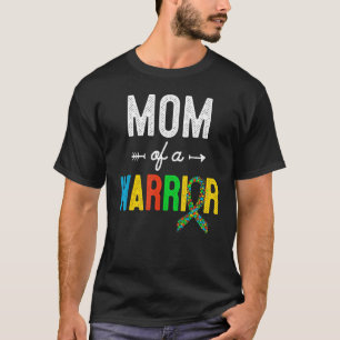 Mam van een vrouw familie Mam World Autisme Awaren T-shirt