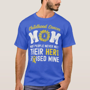 Mam van een Warrior Hero Childhood Cancer Awarenes T-shirt
