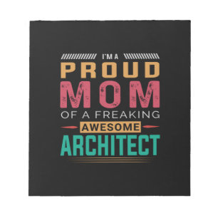 Mam van Geweldige architect Notitieblok