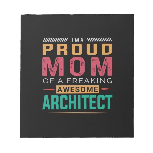 Mam van Geweldige architect Notitieblok (Voorkant)