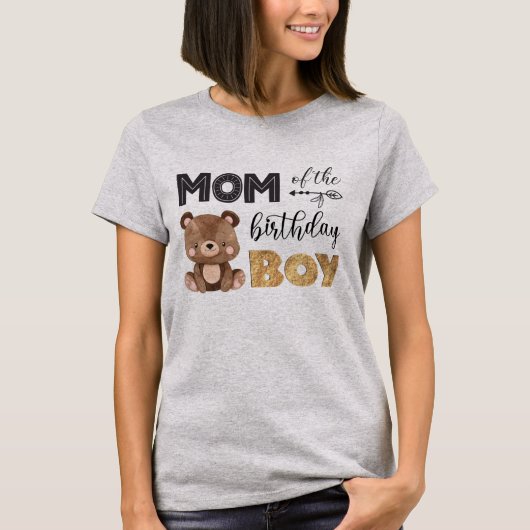 Mam van het Birthday Boy Baby Beer T-shirt (Voorkant)