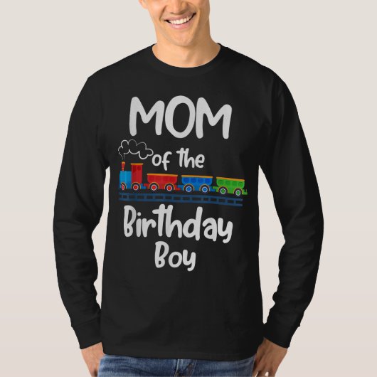 Mam van het 'Birthday Boy Train Toys Theme' T-shirt (Voorkant)