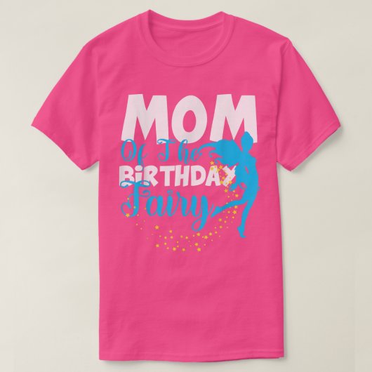 Mam van het Birthday Fairy Fantasy Birthday Squad  T-shirt (Design voorkant)
