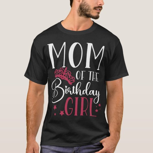 Mam van het 'Birthday Girl Squad Custom Matching' T-shirt (Voorkant)