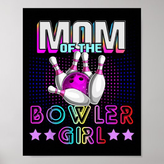 Mam van het Bowler-meisje dat familie Bowling Bir Poster (Voorkant)