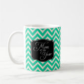 Mam van het Jaar Chevron Stripes Koffiemok (Links)