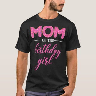 Mam van het meisje van de geboorte- familie Donut T-shirt