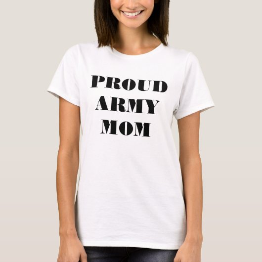 Mam van het T-Shirt Proud Army (Voorkant)