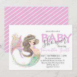 Mam van het Zeemeermin baby shower onder zee Aanko Aankondiging