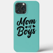Mam van jongens Moederdag Funny Mama Cute Case-Mate iPhone Case (Achterkant)