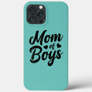 Mam van jongens Moederdag Funny Mama Cute Case-Mate iPhone Case