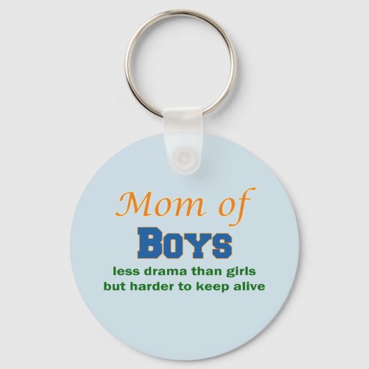 Mam van jongens sleutelhanger (Voorkant)